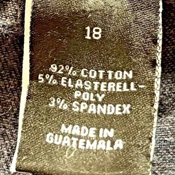 Lane Bryant GENIUS FIT Skinny Ankle Jeans, Size 18 (39x31) Dark Wash, Exc. Cond. - Picture 14 of 15